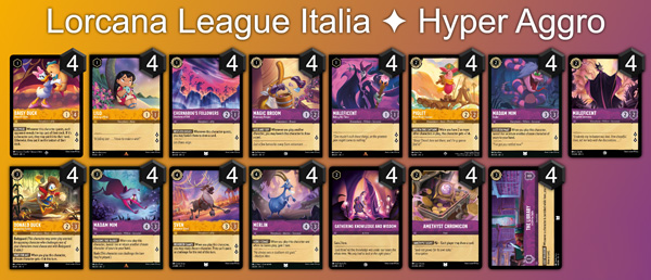 Decklist Ambra Ametista Hyper Aggro